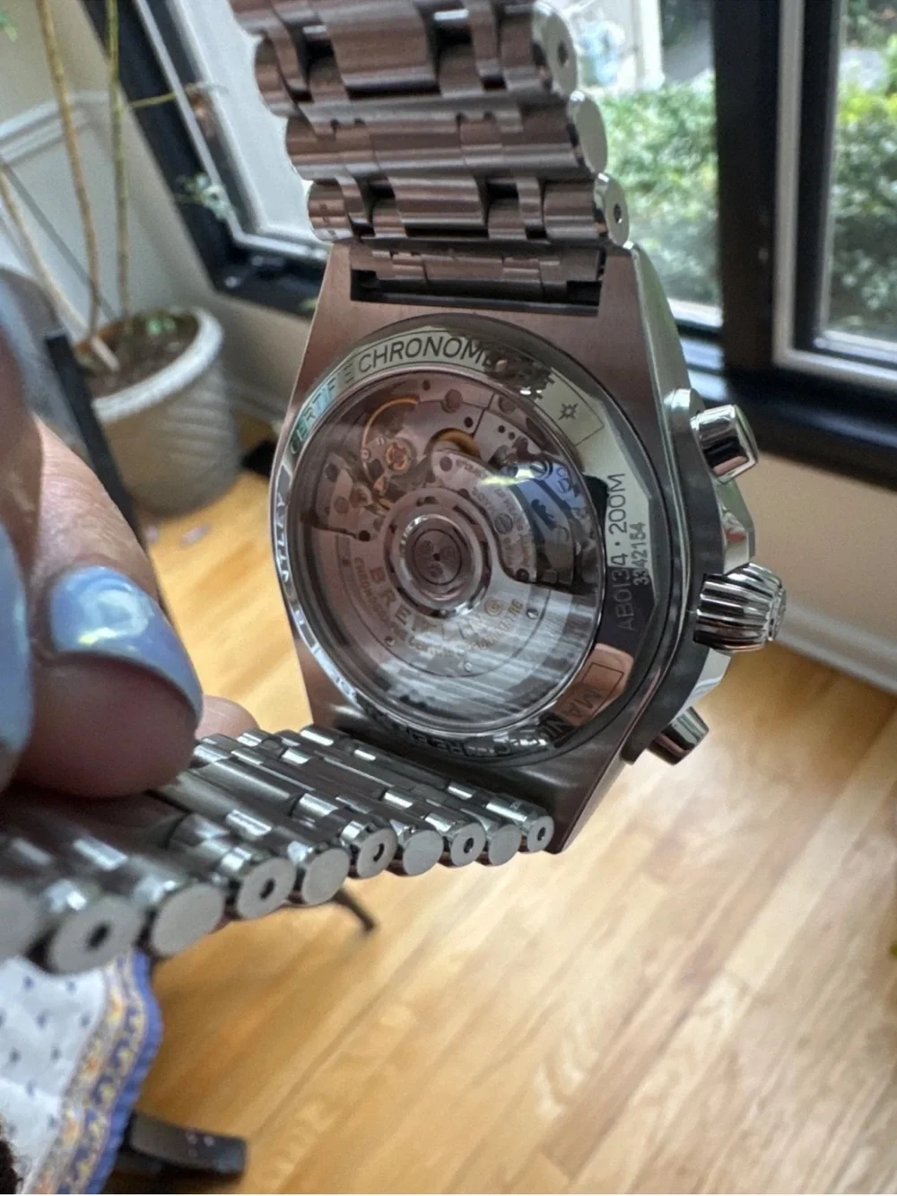 Breitling Stainless Steel Chronograph with Green Dial